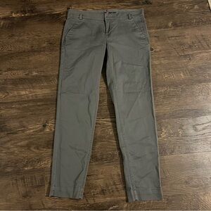 Women’s ash grey gray Casual Chino Pants business casual slacks 6 Crosby